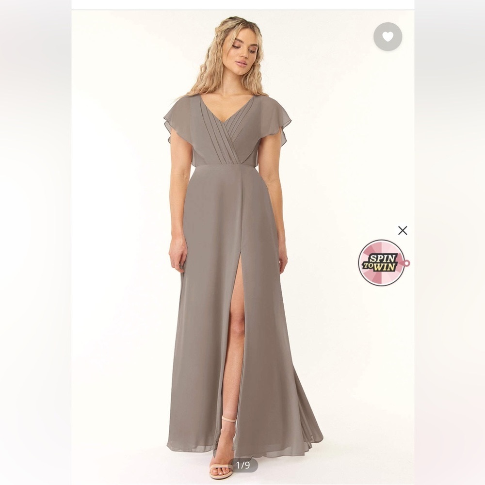 Azazie “Rylee” bridesmaid dress in taupe